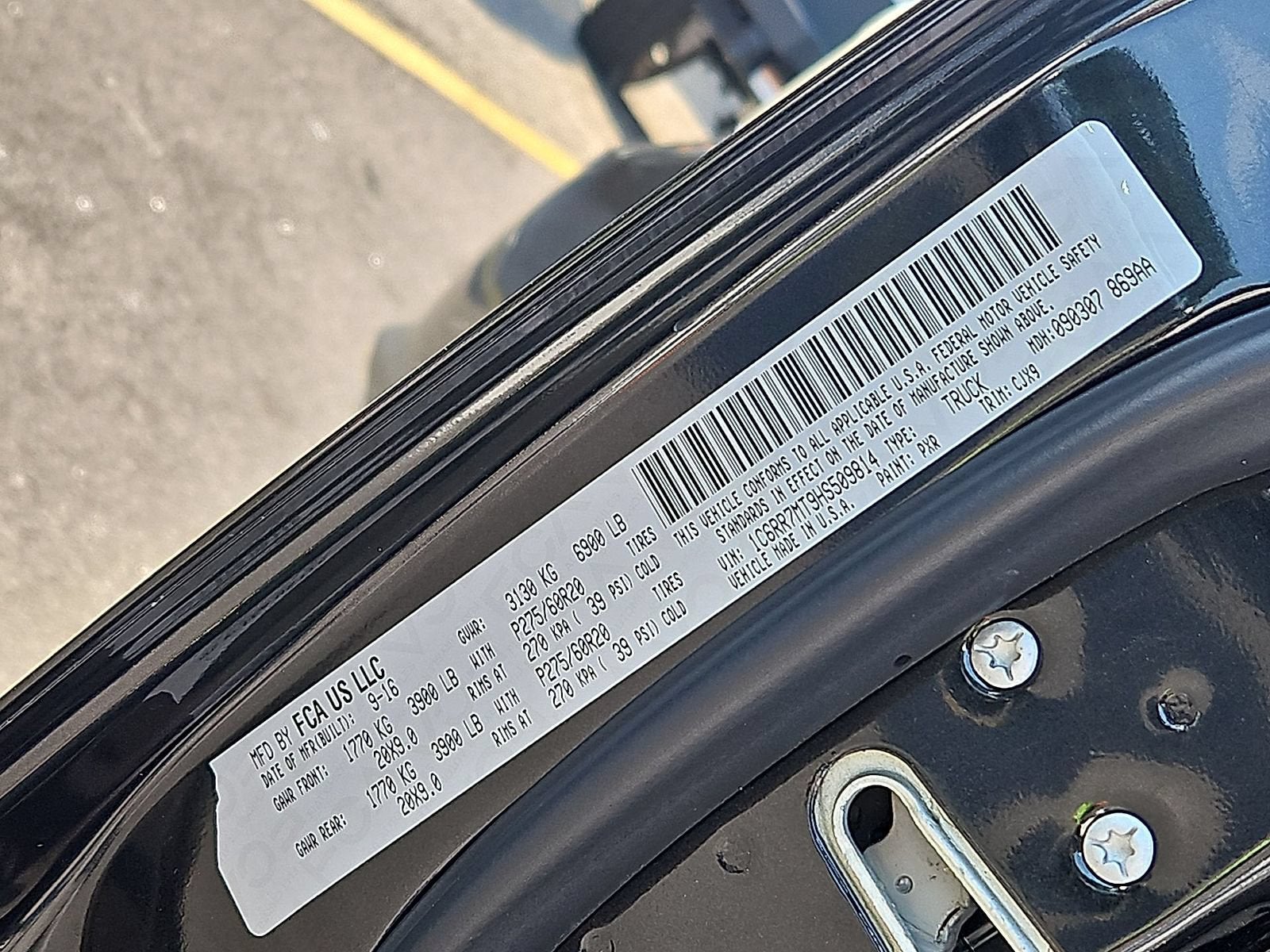 2017 RAM 1500 Sport Crew Cab 4x4 5'7" Box