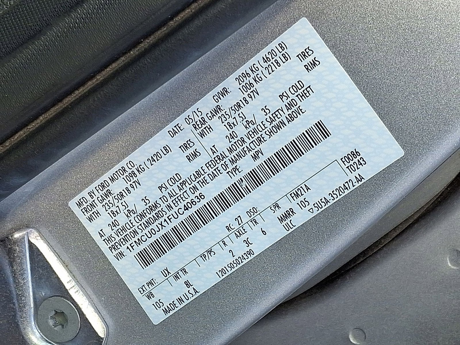 2015 Ford Escape Titanium