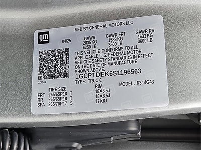 2025 Chevrolet Colorado Z71