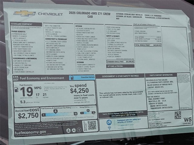 2025 Chevrolet Colorado Z71