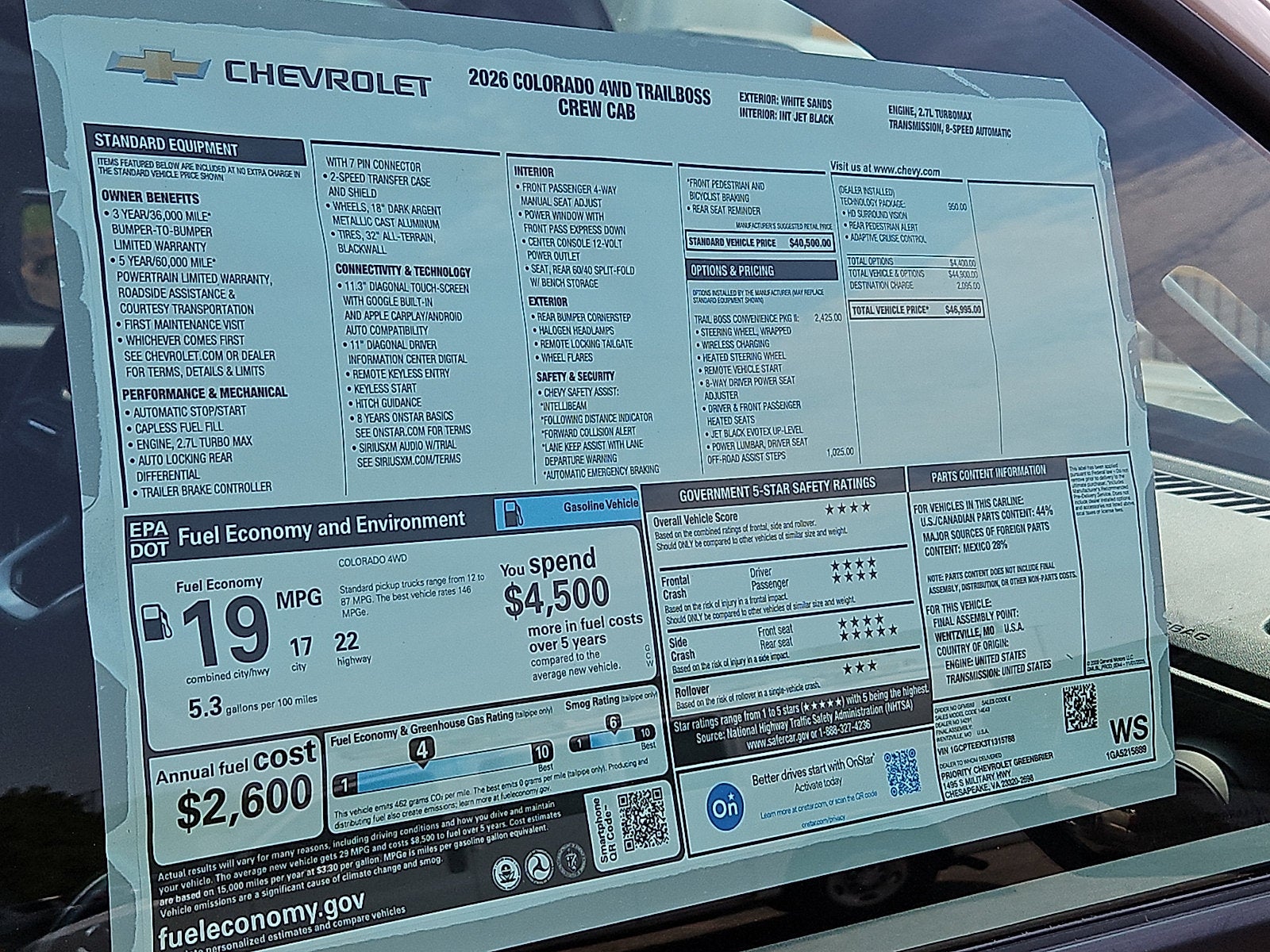 2026 Chevrolet Colorado Trail Boss