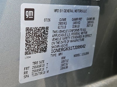 2026 Chevrolet Traverse LT