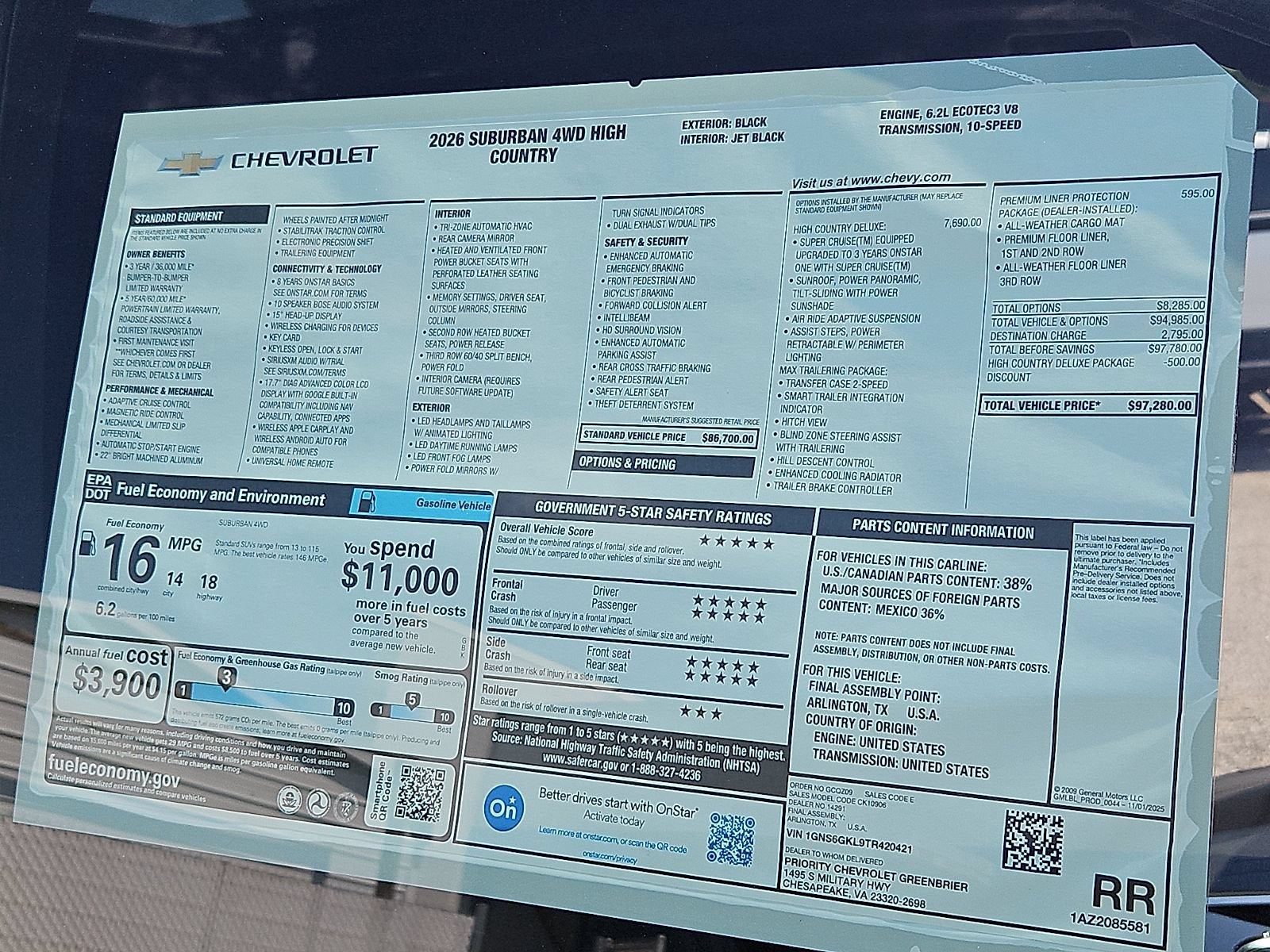 2026 Chevrolet Suburban High Country