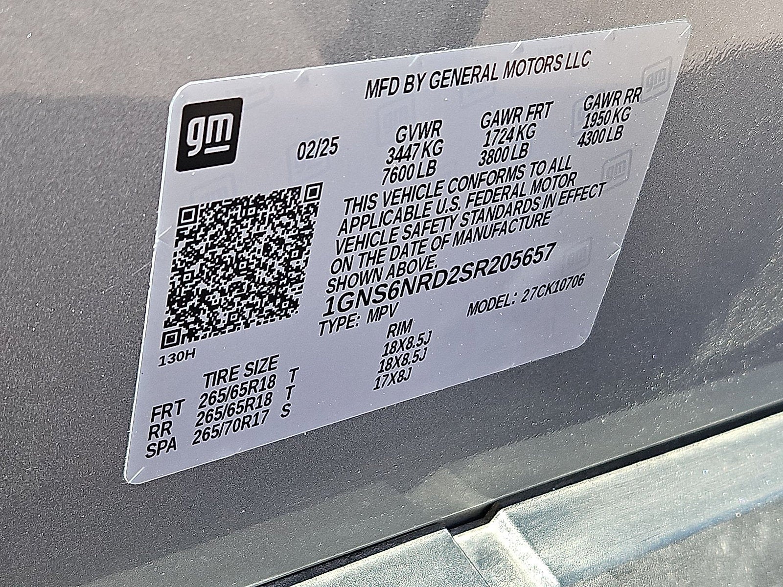 2025 Chevrolet Tahoe LT