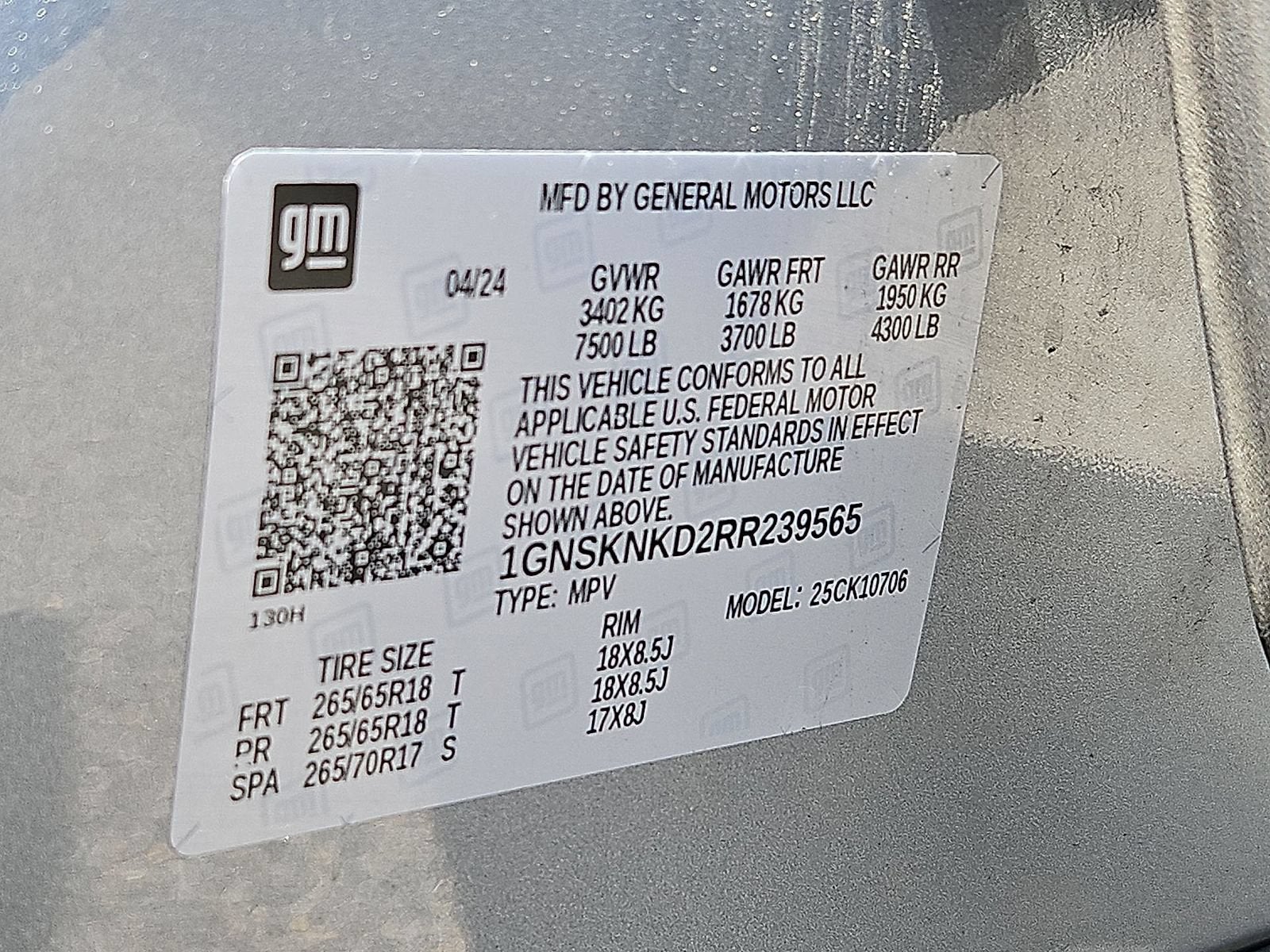 2024 Chevrolet Tahoe LT