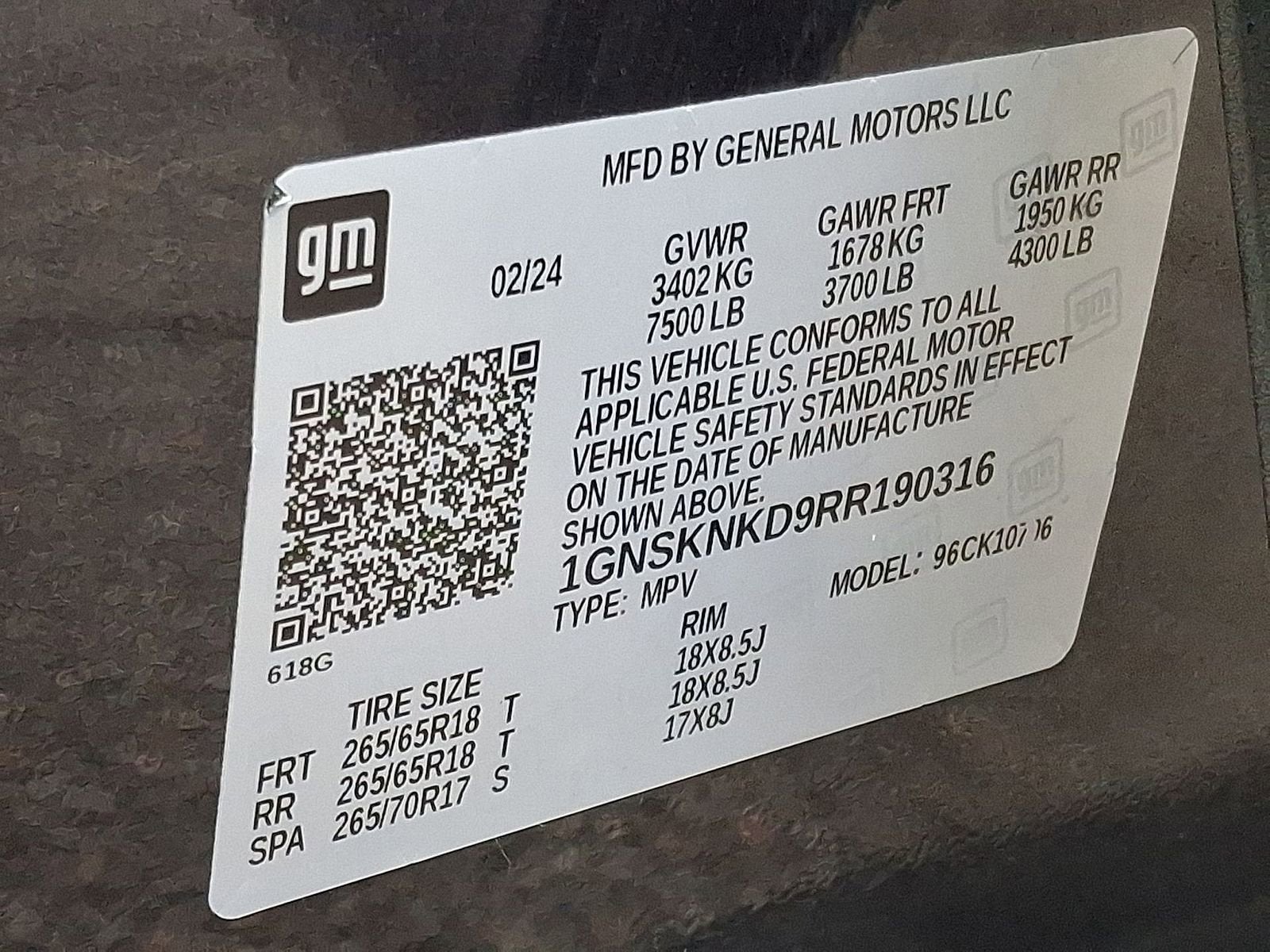 2024 Chevrolet Tahoe LT