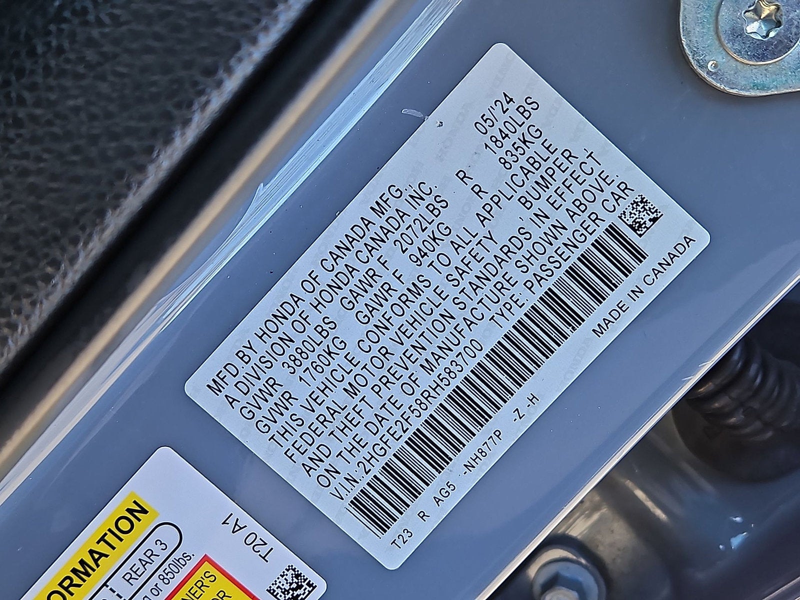 2024 Honda Civic Sedan Sport