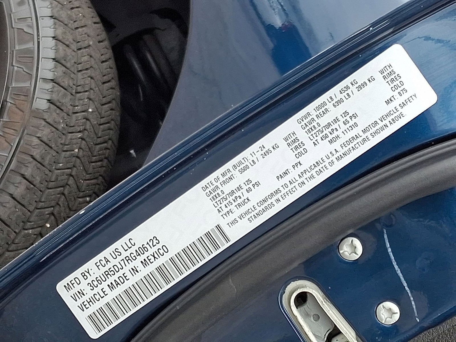 2024 RAM 2500 Big Horn Crew Cab 4x4 6'4" Box