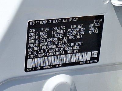 2022 Honda HR-V 2WD Sport