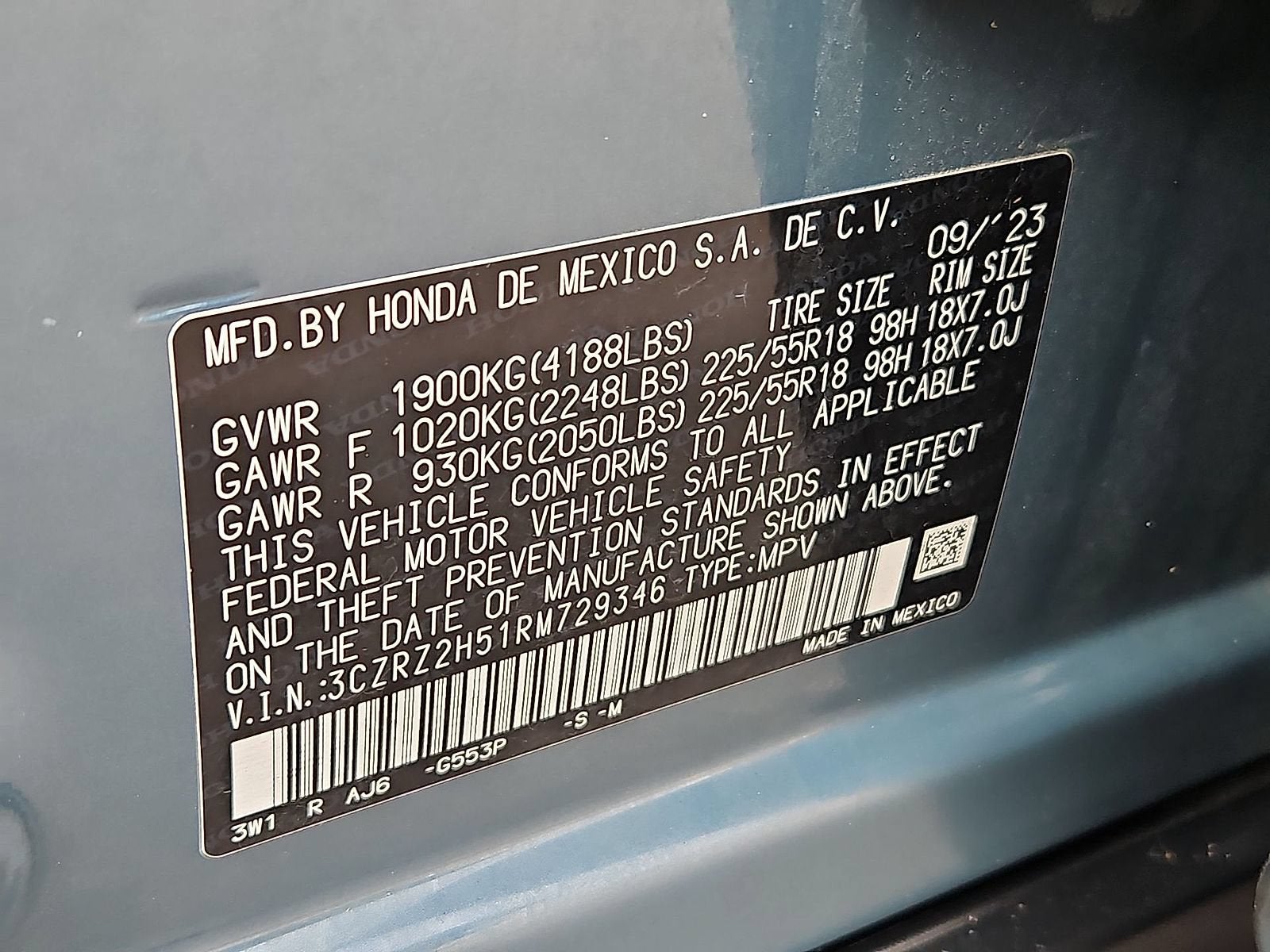 2024 Honda HR-V AWD Sport
