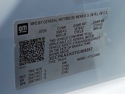 2026 Chevrolet Silverado 1500 WT