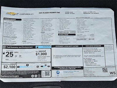 2025 Chevrolet Blazer Premier