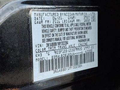 2021 Nissan Sentra S Xtronic CVT