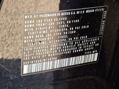 2020 Volkswagen Tiguan 2.0T S