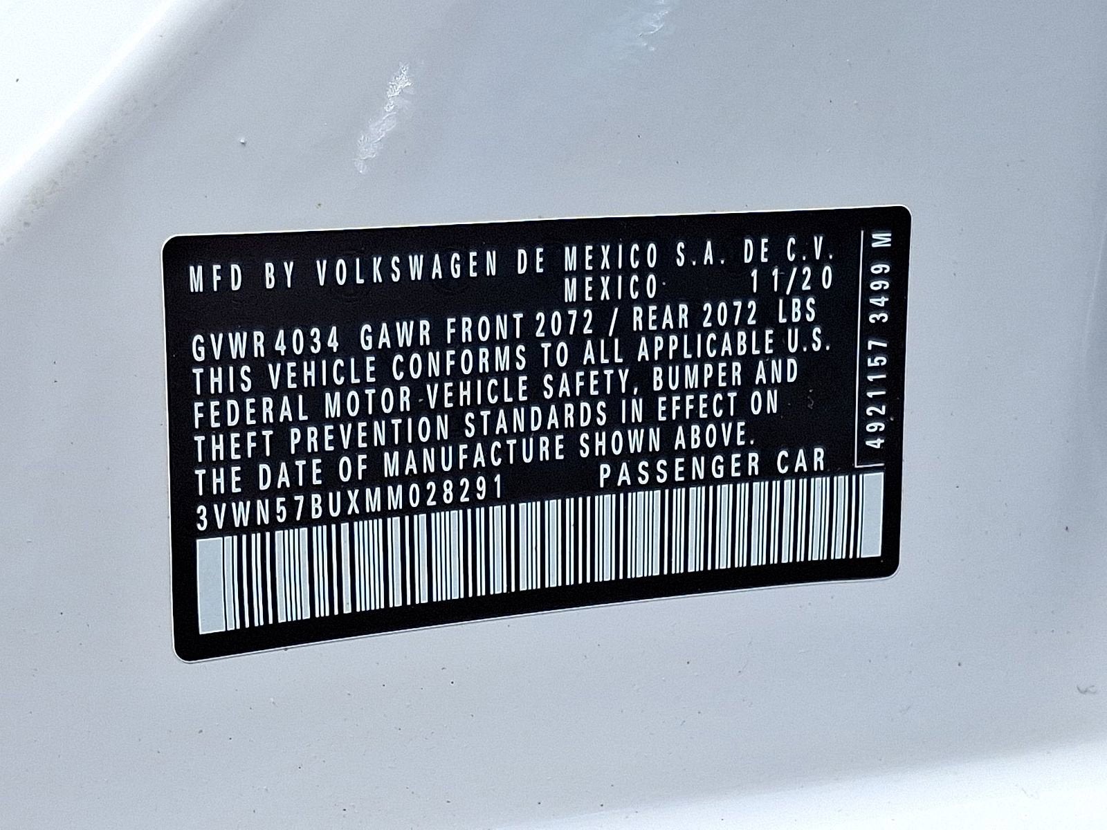 2021 Volkswagen Jetta 1.4T S