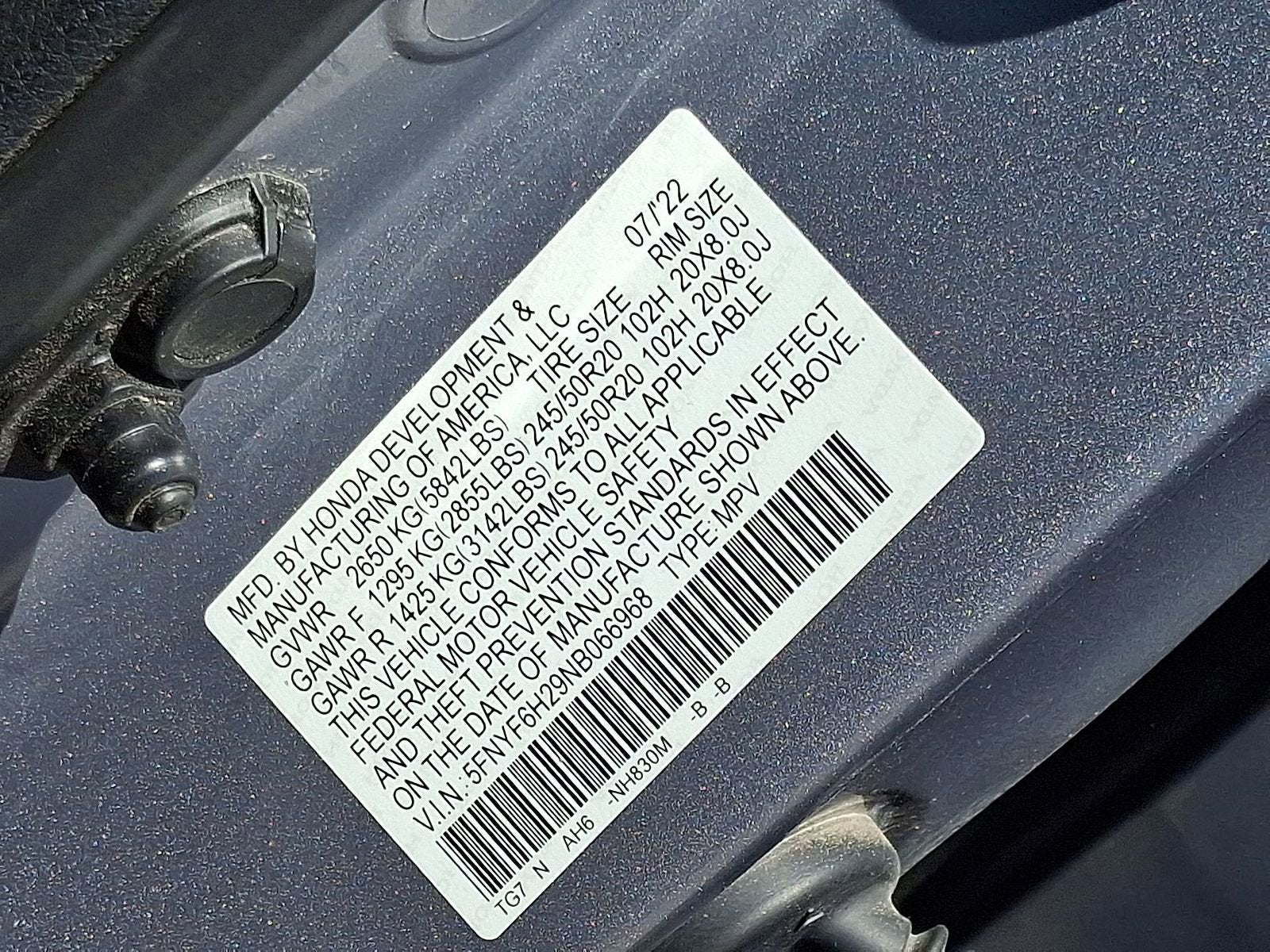 2022 Honda Pilot AWD Special Edition