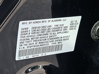 2018 Honda Pilot EX-L