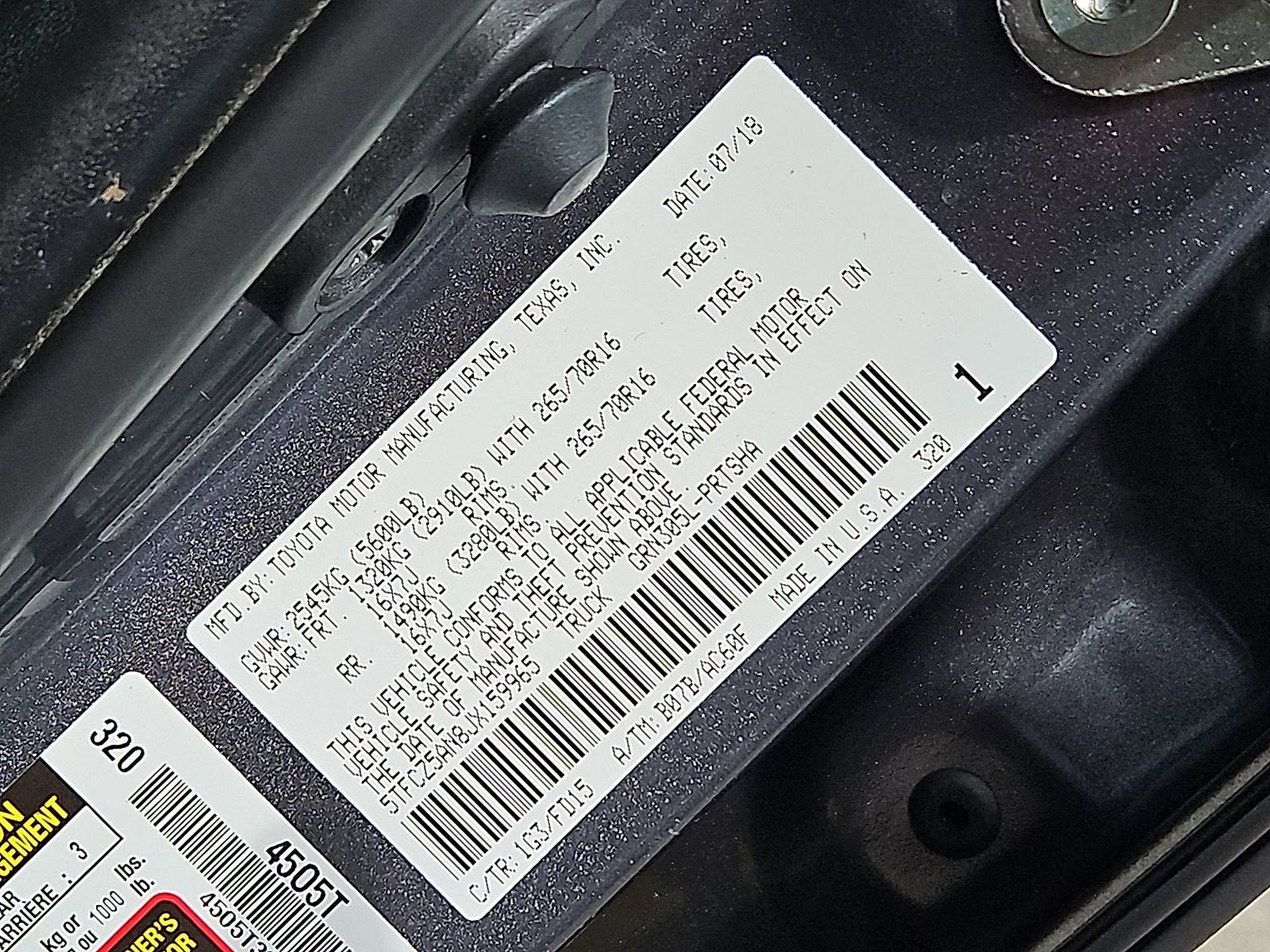 2018 Toyota Tacoma TRD Off Road