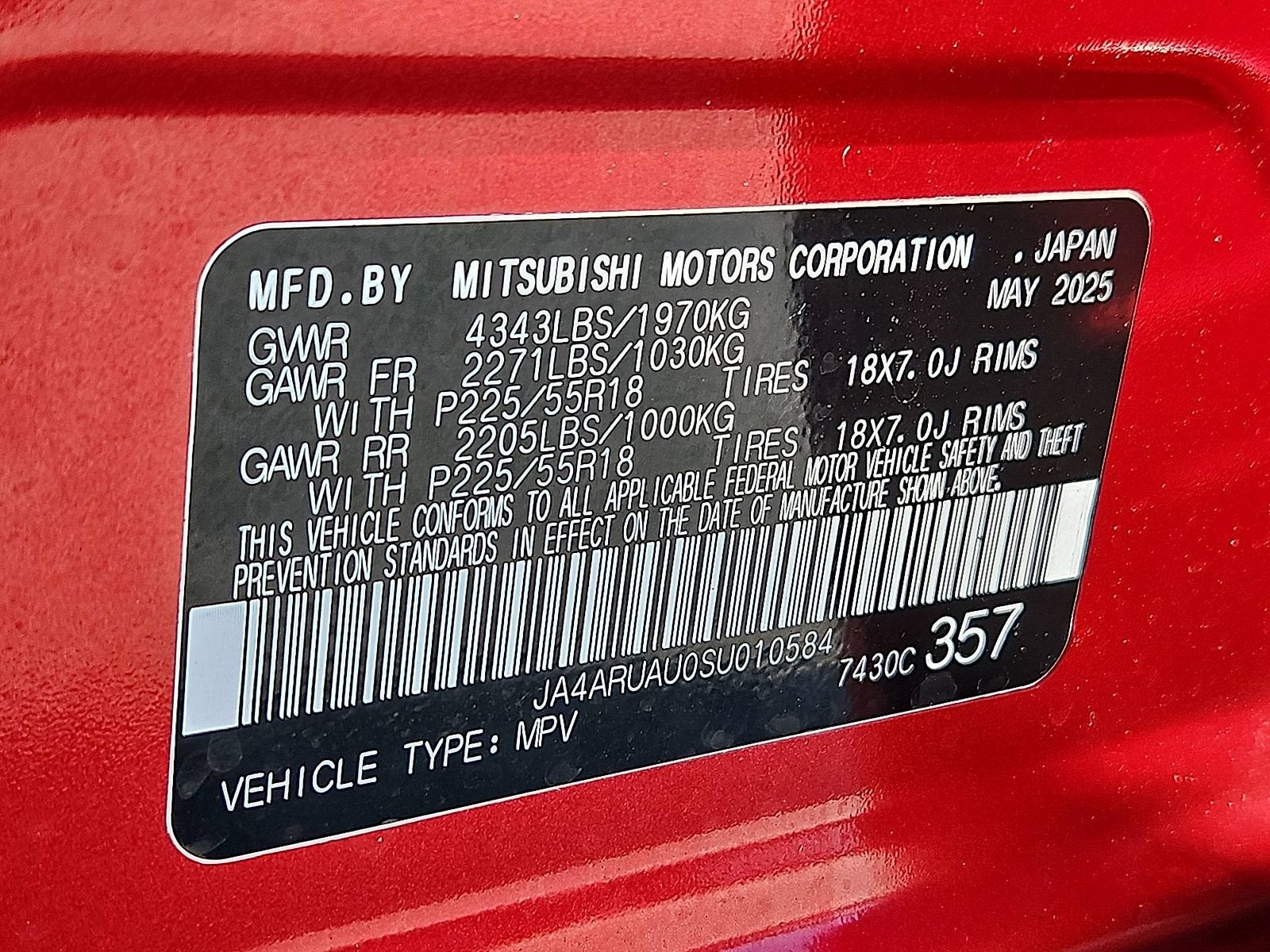 2025 Mitsubishi Outlander Sport 2.0 ES AWC