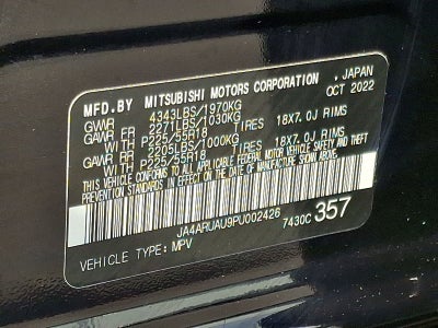 2023 Mitsubishi Outlander Sport 2.0 SE AWC