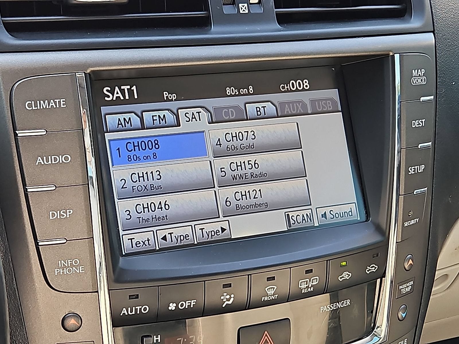 2012 Lexus IS 250 NA